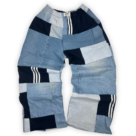 PATCHWORK JOGGER DENIM PANTS